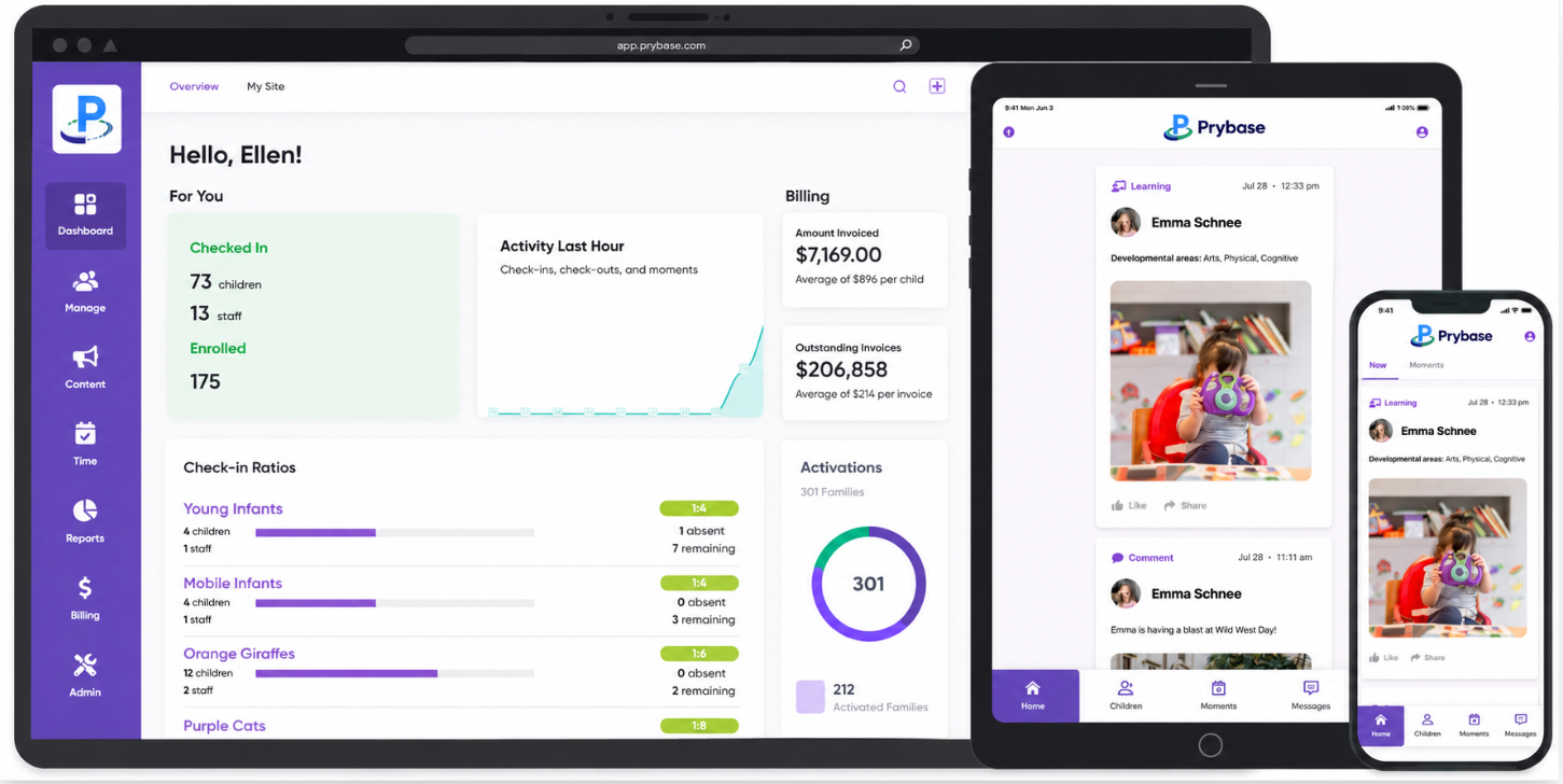 Prybase Daycare Parent Portal